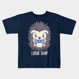 Lookin Sharp Dapper Hedgehog Kids T-Shirt